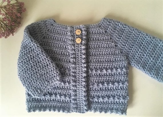 Crochet Pattern Baby Cardigan Newborn To 36 Months Etsy