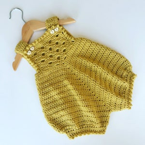 Crochet Pattern Baby Romper Newborn to 24 months image 1