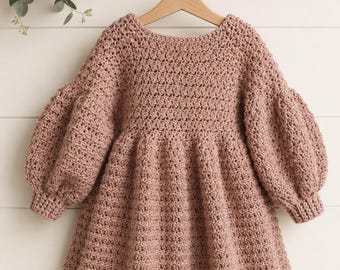 Baby and Girls Dress Crochet Pattern PDF | 6 months to 8 years