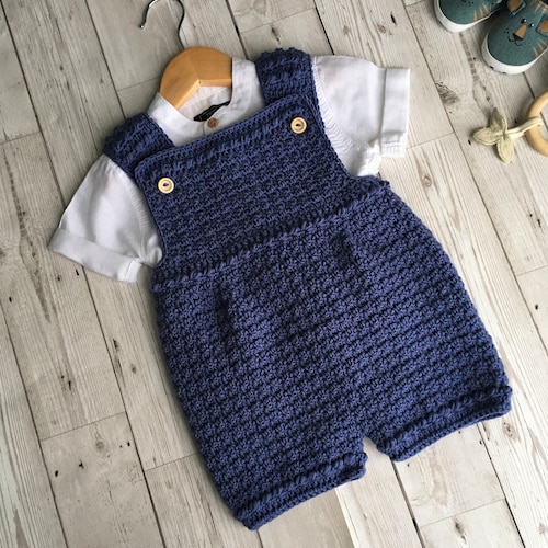 Crochet Pattern Baby Overalls Newborn to 24 Months Etsy