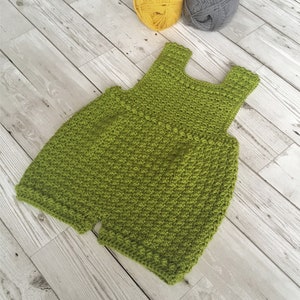 Crochet Pattern Baby Romper Newborn to 24 months image 7