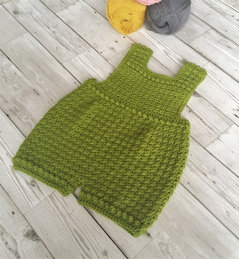 Crochet Pattern Baby Romper Newborn to 24 months image 7