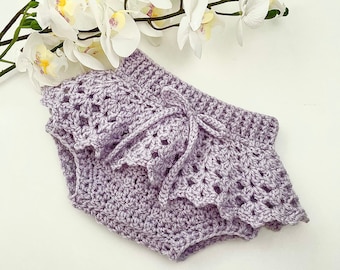 Patrón de crochet para pantalones bombachos de bebé - Recién nacidos a 24 meses