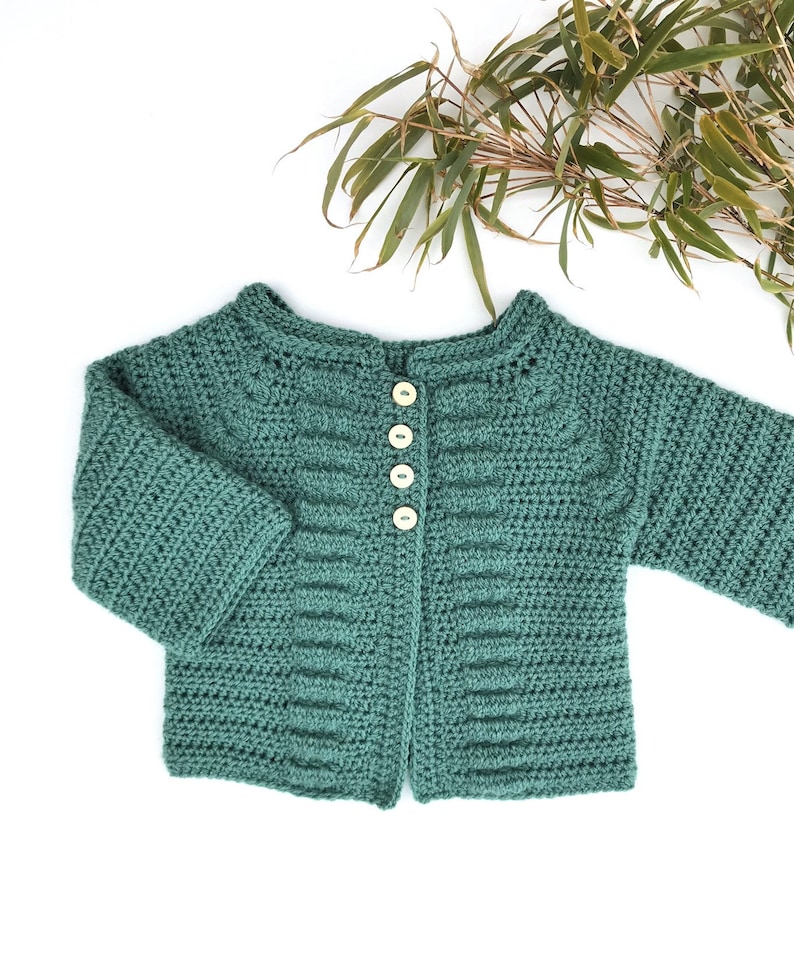Crochet Pattern Baby Cardigan Newborn to 36 Months Etsy UK