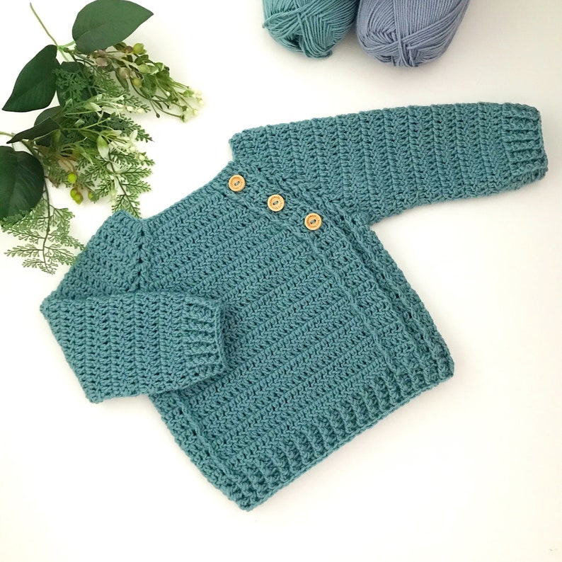 Crochet Pattern Baby and Childrens Sweater Newborn to 6 years image 7