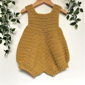 Crochet Pattern Baby Romper Newborn to 24 months image 8