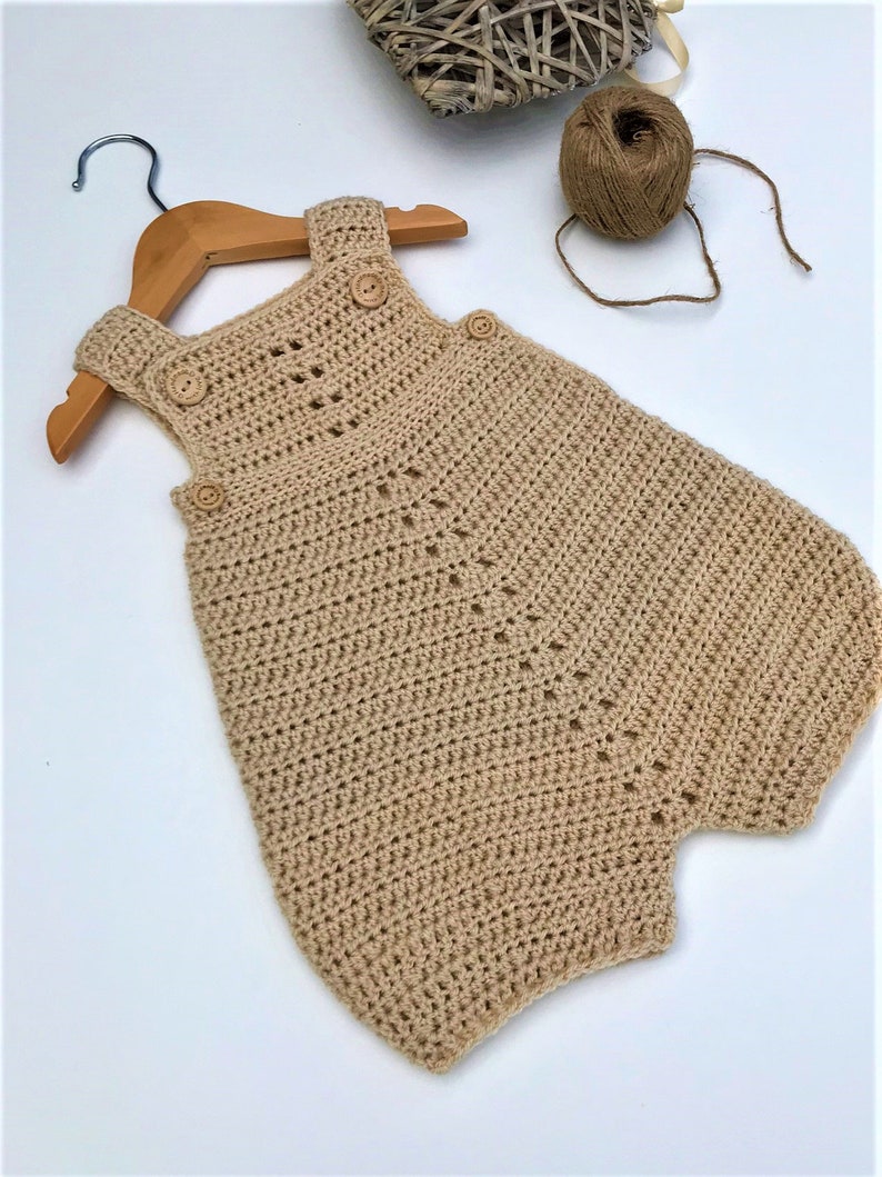 Crochet Pattern Baby Romper Newborn to 24 Months Etsy
