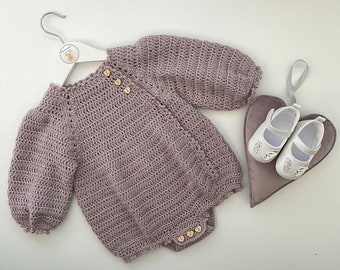 Crochet Pattern Baby Romper - Newborn to 24 months