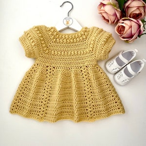 Crochet Pattern Baby Dress - Newborn to 6 years