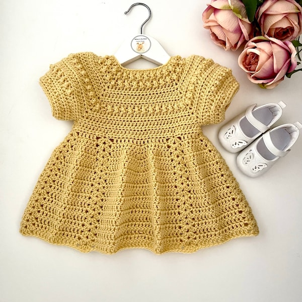 Robe bébé au crochet - Du nouveau-né à 6 ans