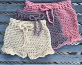 Crochet Pattern Baby/Girls Shorts - Newborn to 4 years