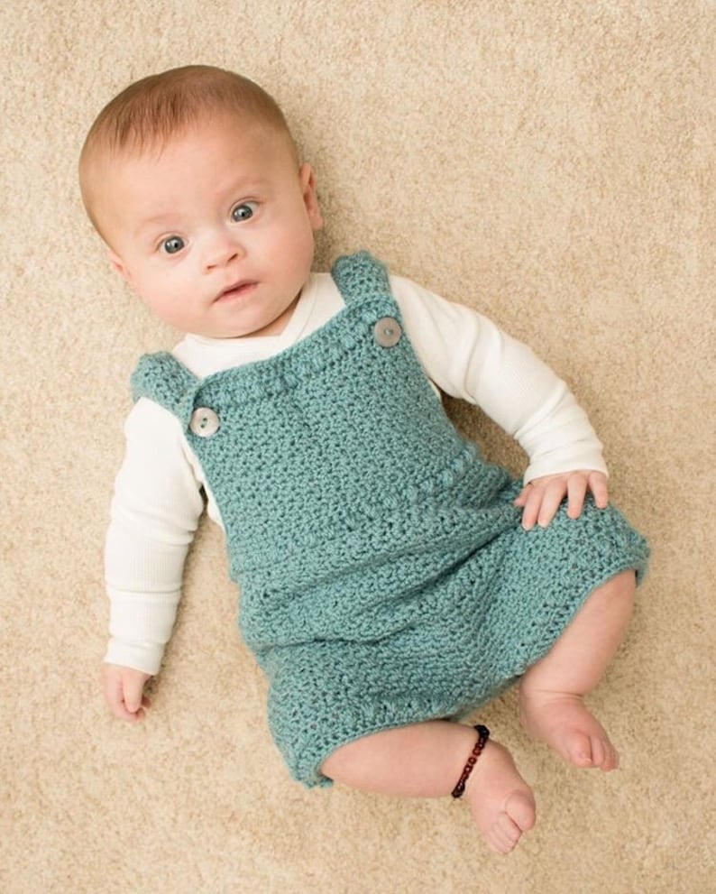 Crochet Pattern Baby Romper Newborn to 24 months image 2