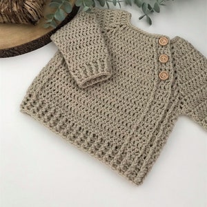 Crochet Pattern Baby and Childrens Sweater Newborn to 6 years image 5