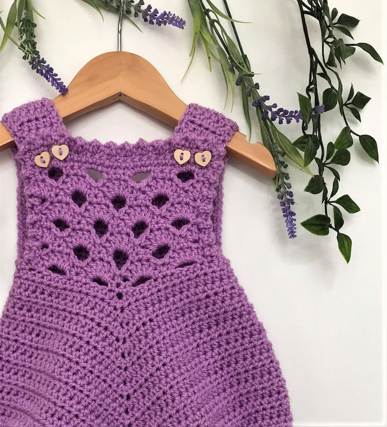 Crochet Pattern Baby Romper Newborn to 24 months image 4