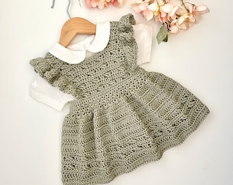 Crochet Pattern Baby or Girls Dress - Newborn to 8 years