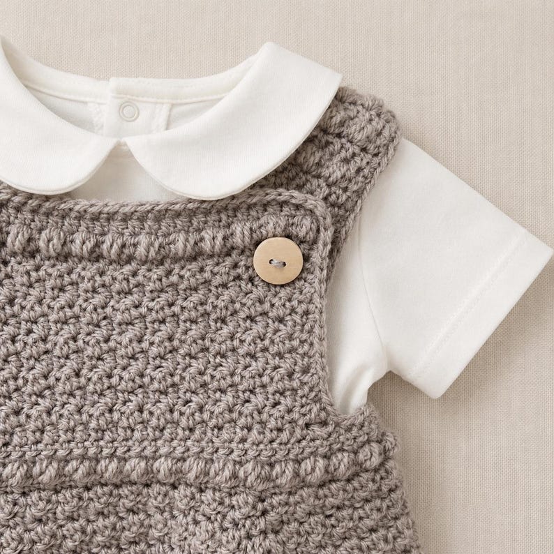 Baby Romper Crochet Pattern PDF | Newborn–24 Months | Unisex image 6