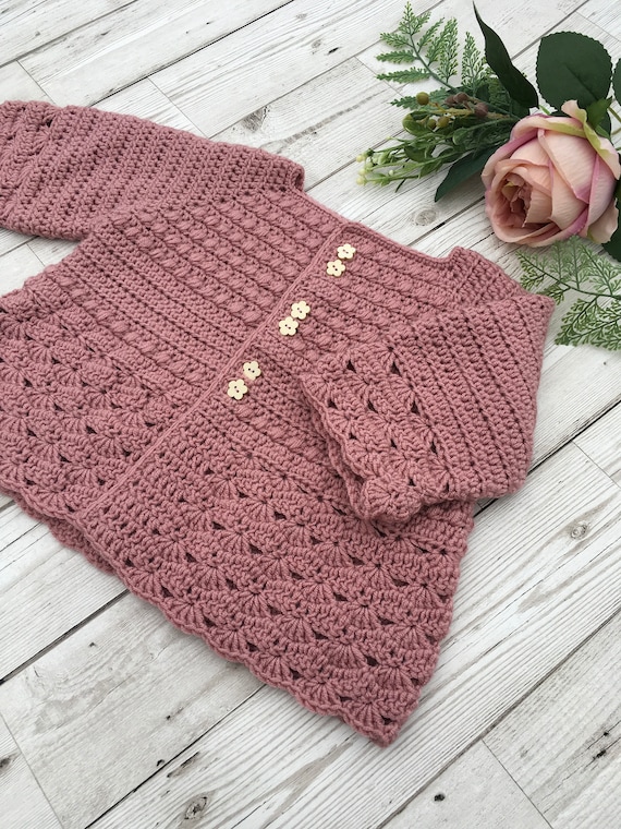 Crochet Pattern Girls Cardigan 12 Months to 5 Years Etsy Canada
