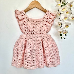 Crochet Pattern Baby or Girls Dress Newborn to 8 years image 8