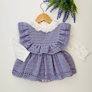 Crochet Pattern Baby Romper Newborn to 36 months image 1