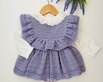 Crochet Pattern Baby Romper - Newborn to 36 months