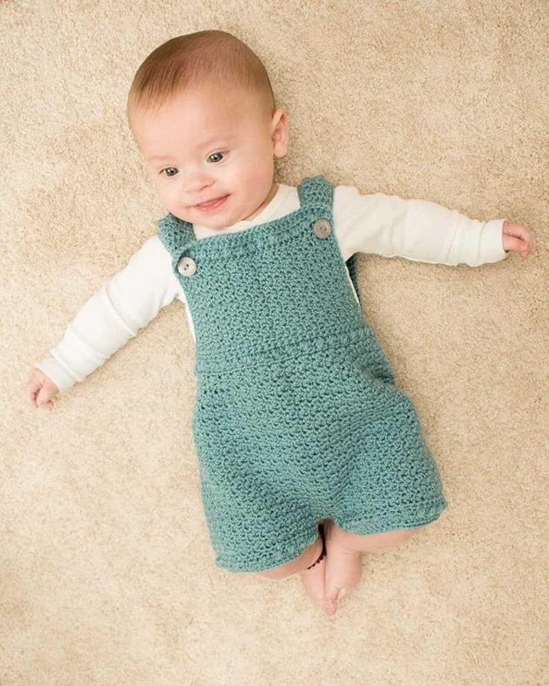 Crochet Pattern Baby Romper Newborn to 24 months image 8