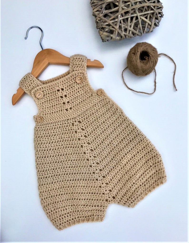Crochet Pattern Baby Romper Newborn to 24 Months Etsy
