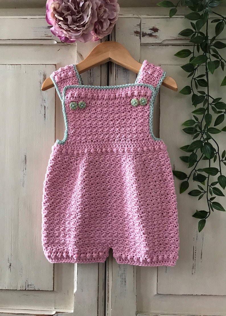 Crochet Pattern Baby Romper Newborn to 24 months image 6