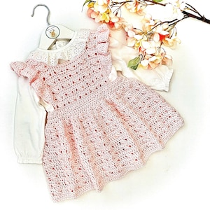 Crochet Pattern Baby or Girls Dress Newborn to 8 years image 2