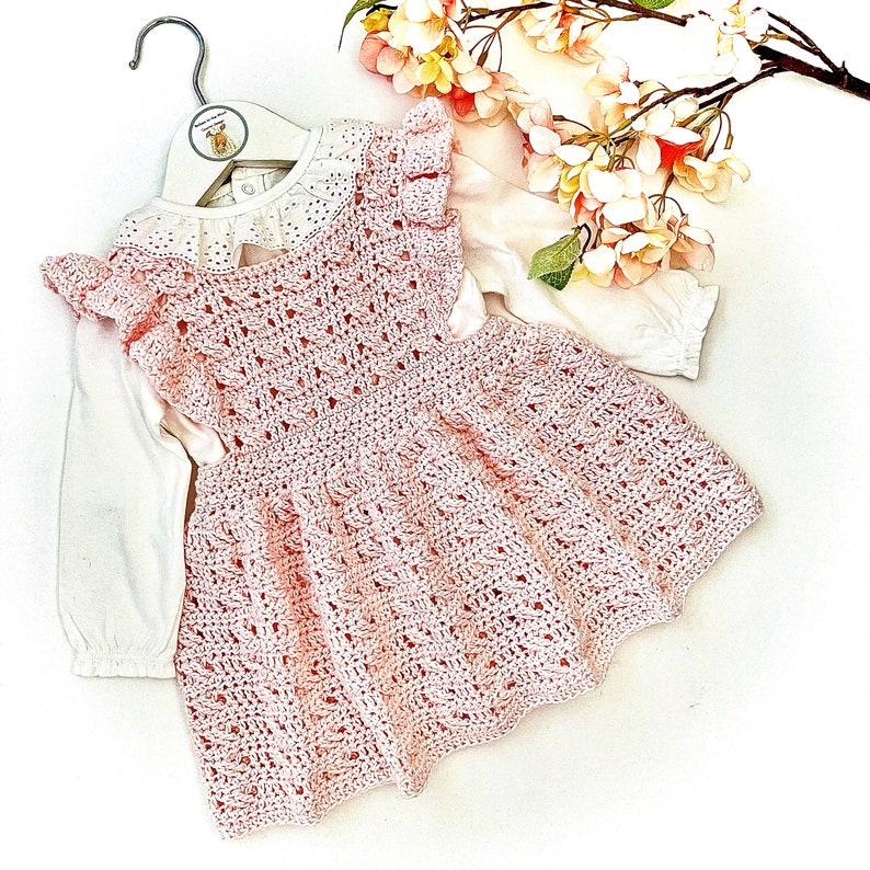 Crochet Pattern Baby or Girls Dress Newborn to 8 years image 2