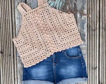 Crochet Pattern Boho Top and Shorts Set Months to 10 Years