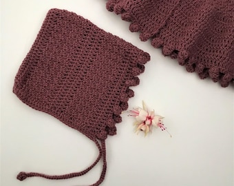 Bonnet au crochet pour bébé