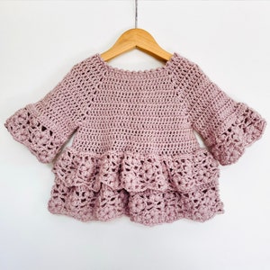 Crochet Pattern Baby or Girls Top - Newborn to 10 years