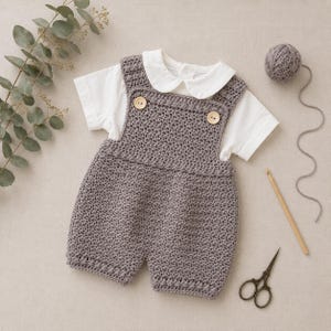 Baby Romper Crochet Pattern PDF | Newborn–24 Months | Unisex image 2