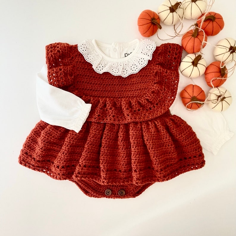 Crochet Pattern Baby Romper Newborn to 36 months image 4