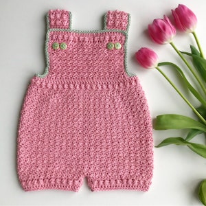 Crochet Pattern Baby Romper Newborn to 24 months image 9