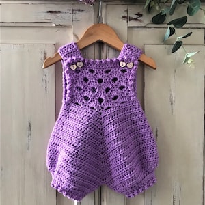 Crochet Pattern Baby Romper Newborn to 24 months image 3