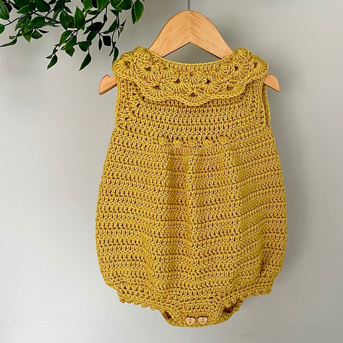 Crochet Pattern Baby Romper Newborn to 24 Months Etsy