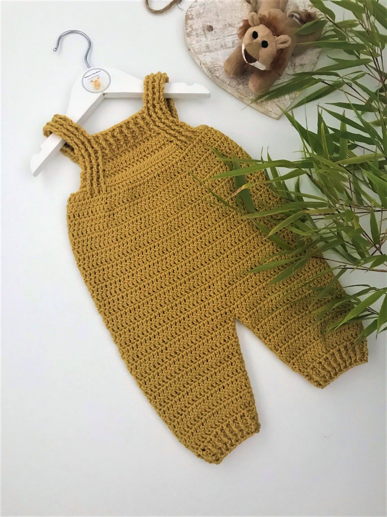 Crochet Pattern Baby Overalls Newborn to 24 months Etsy