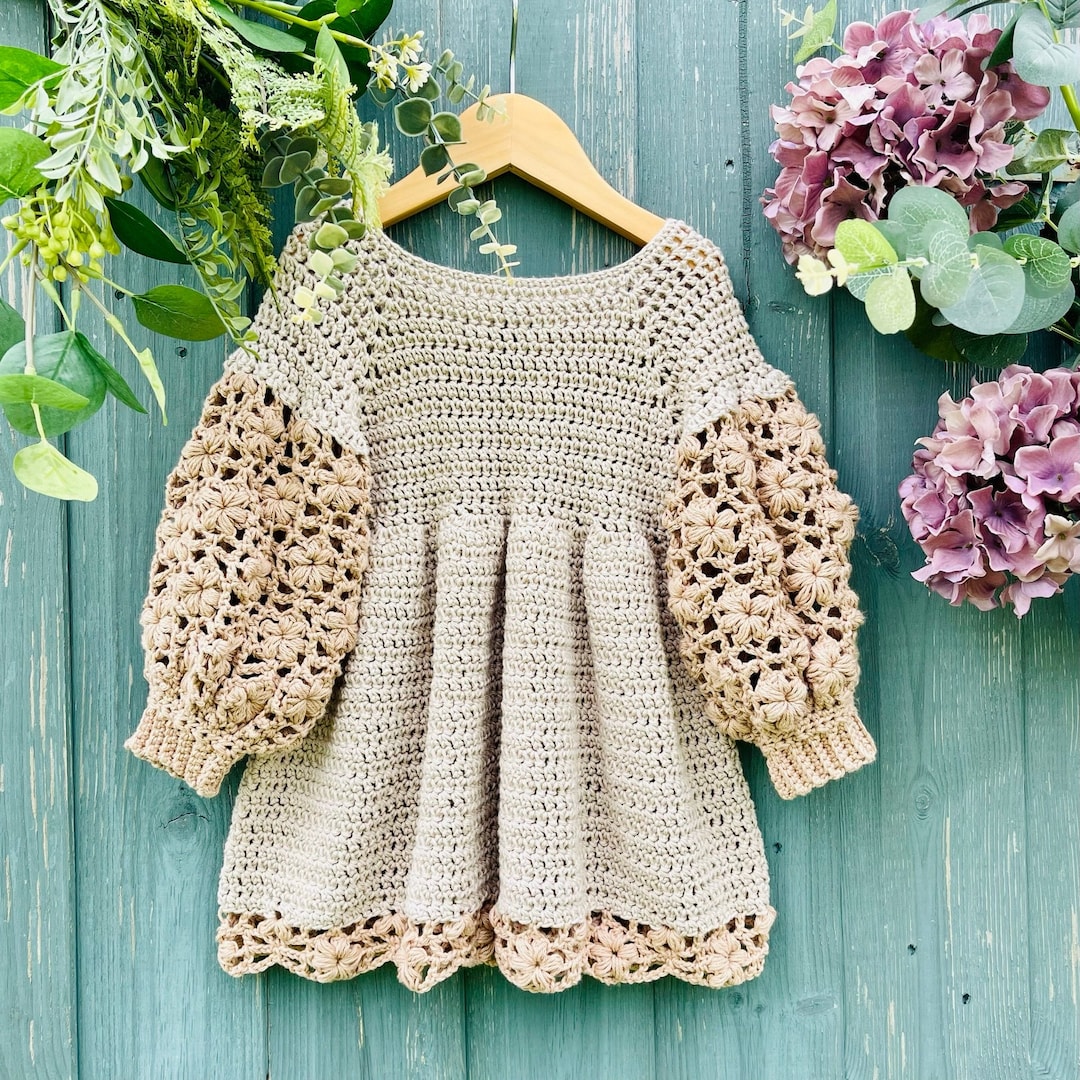 Crochet Pattern Baby or Girls Dress 6 Months to 8 Years Etsy