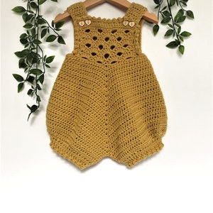 Crochet Pattern Baby Romper Newborn to 24 months image 5