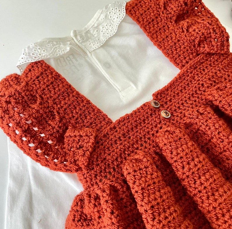 Crochet Pattern Baby Romper Newborn to 36 months image 6