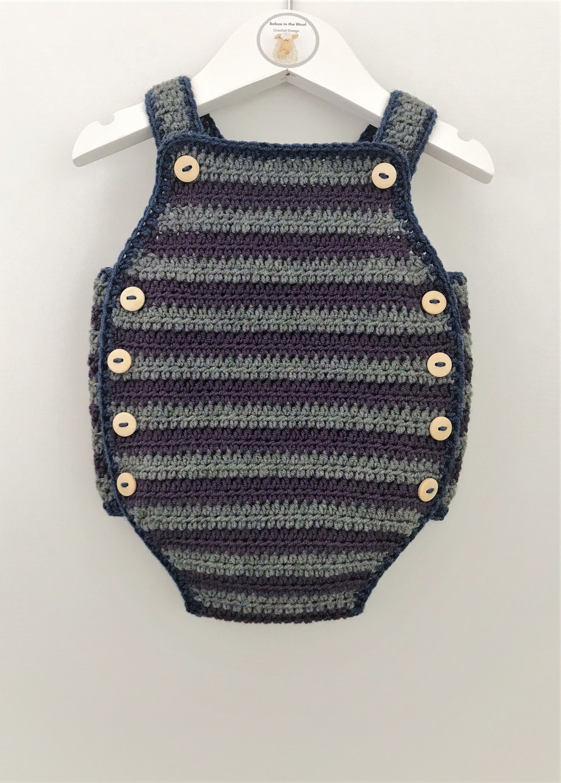 Crochet Pattern Baby Romper Newborn to 18 months Etsy