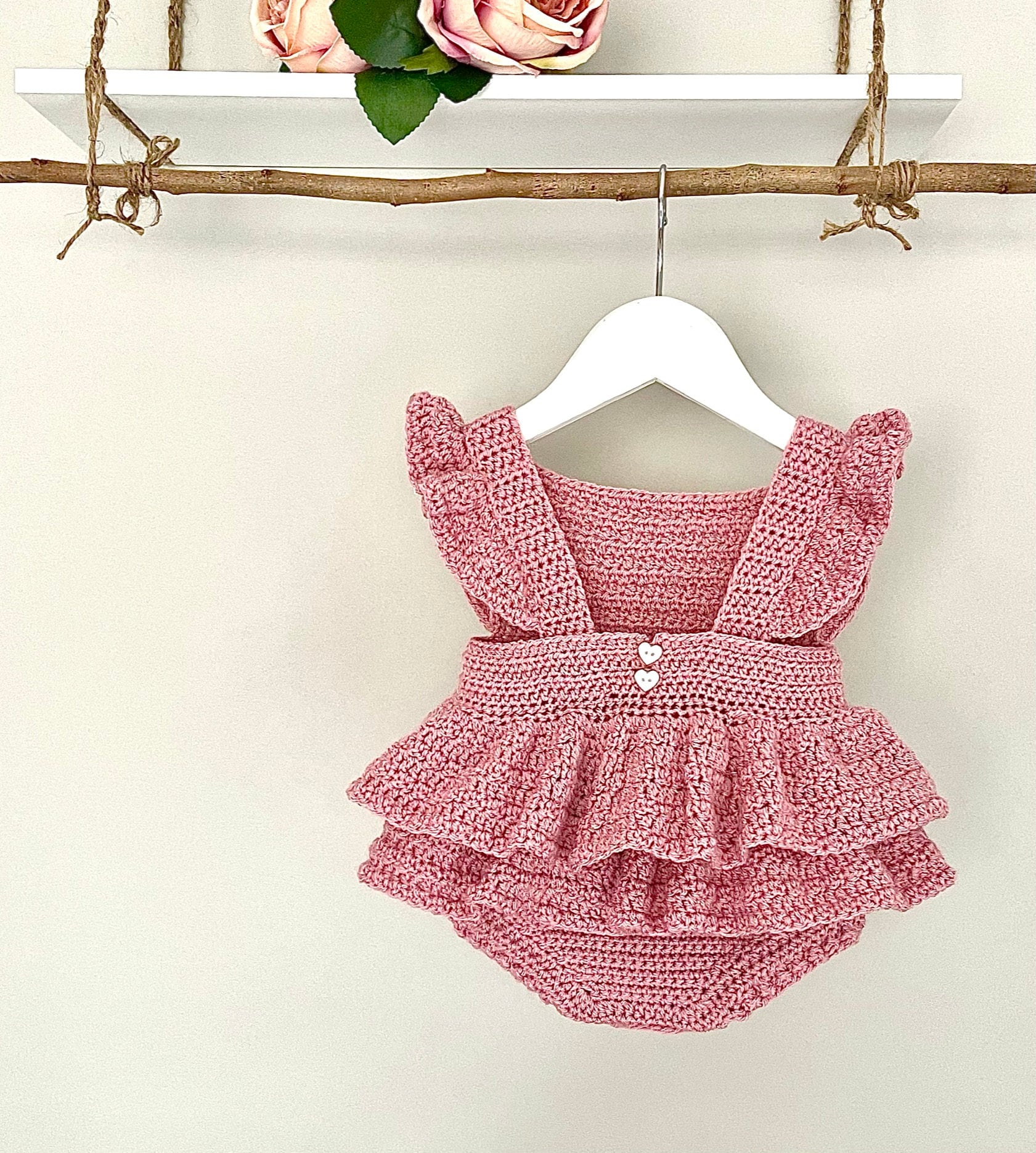 Crochet Pattern Baby Romper Newborn to 36 Months Etsy