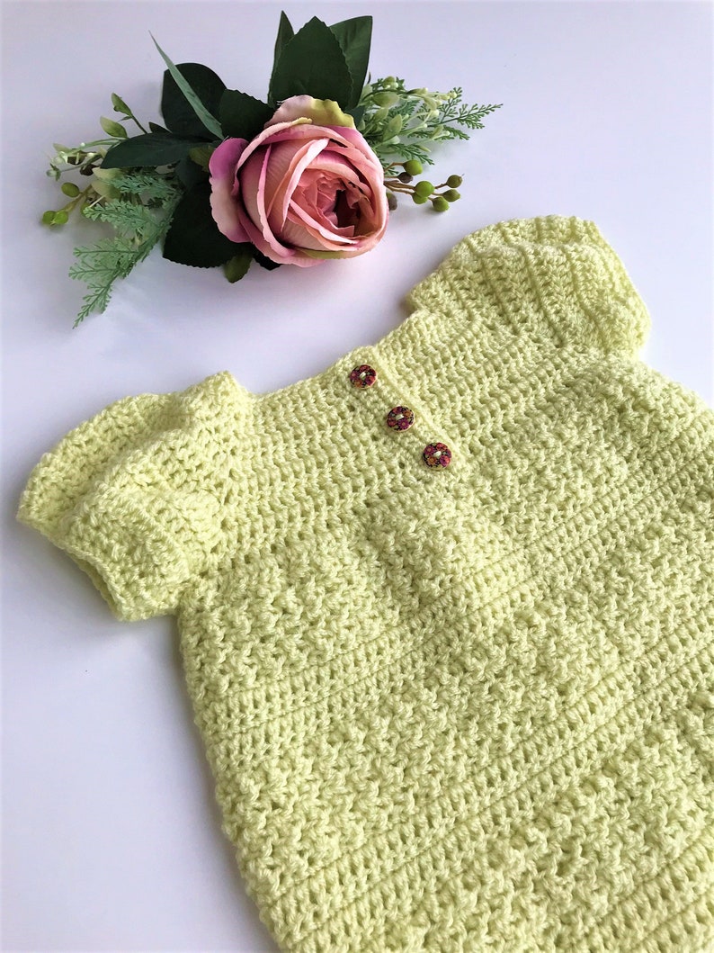 Crochet Pattern Baby Dress Newborn to 24 months Etsy