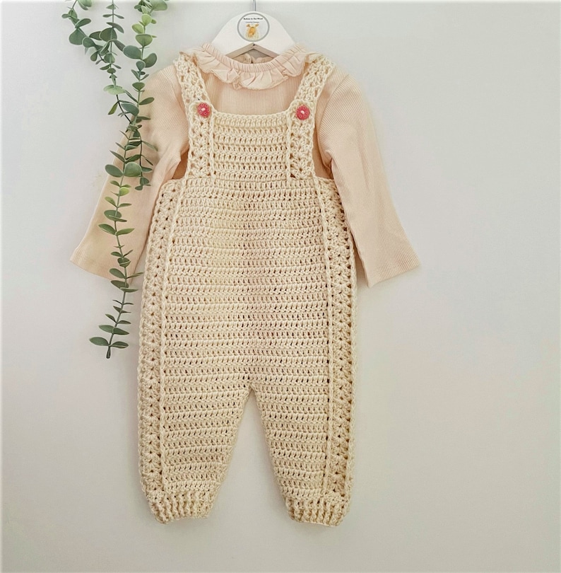 Crochet Pattern Baby Overalls Newborn to 24 Months Etsy