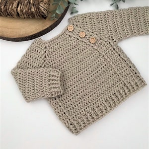 Crochet Pattern Baby and Childrens Sweater Newborn to 6 years image 2