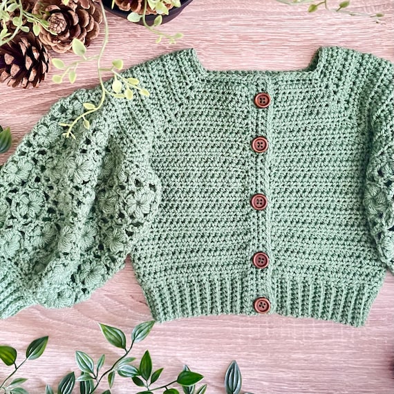 Crochet Pattern Girls Cardigan 12 months to 10 years - Etsy 日本