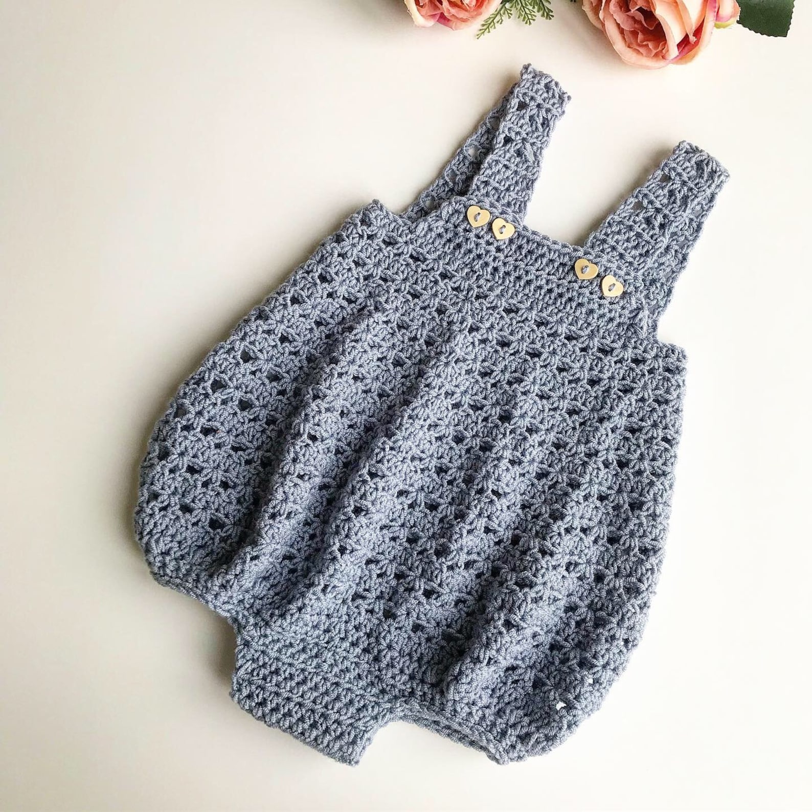 Crochet Pattern Baby Romper Newborn to 36 Months Etsy