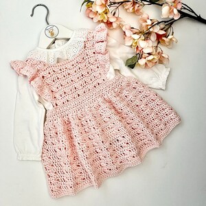 Crochet Pattern Baby or Girls Dress Newborn to 8 years image 5