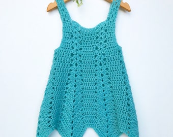 Crochet Pattern Girls Dress - newborn to 6 years